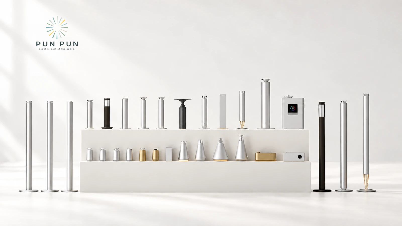 A range of PUN PUN commercial scent diffusers