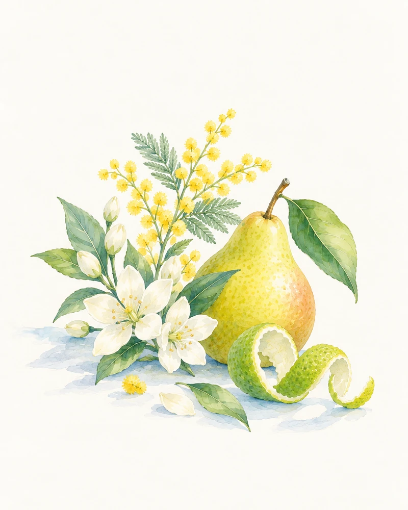橙花柔白