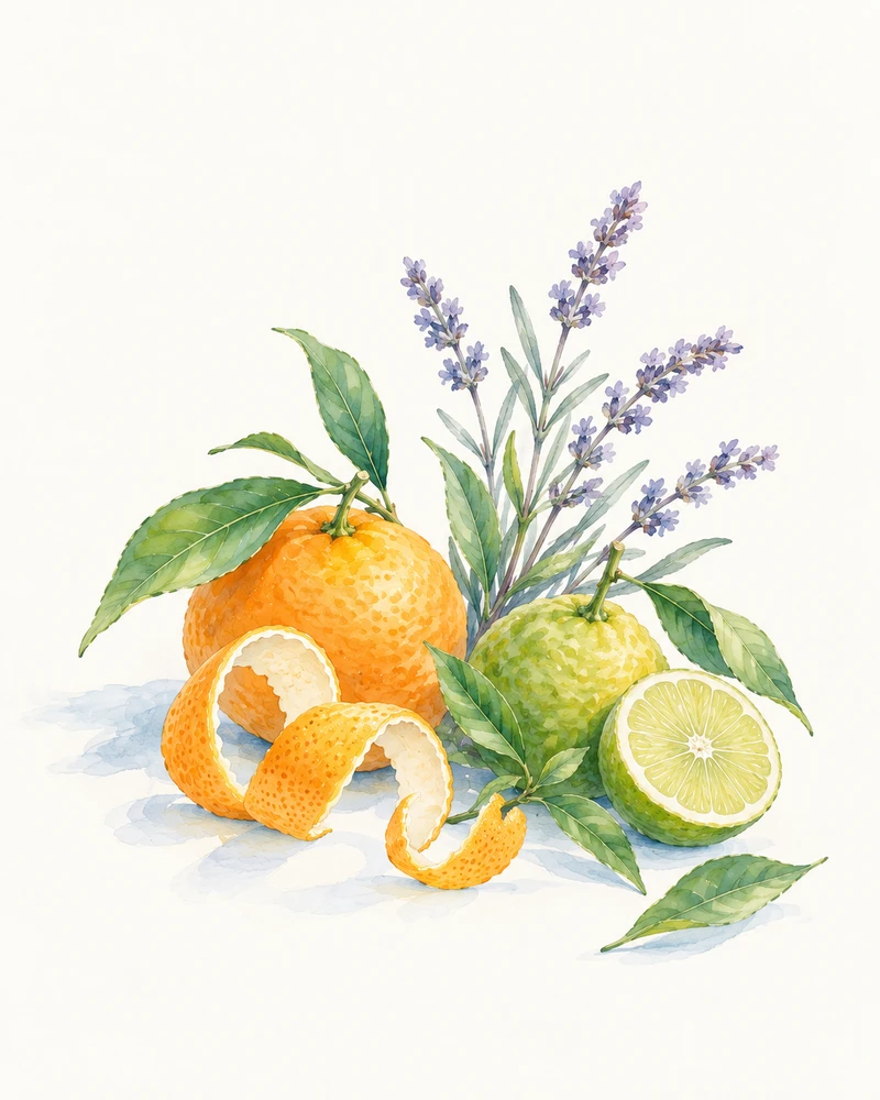 柑橘橙花薰衣草